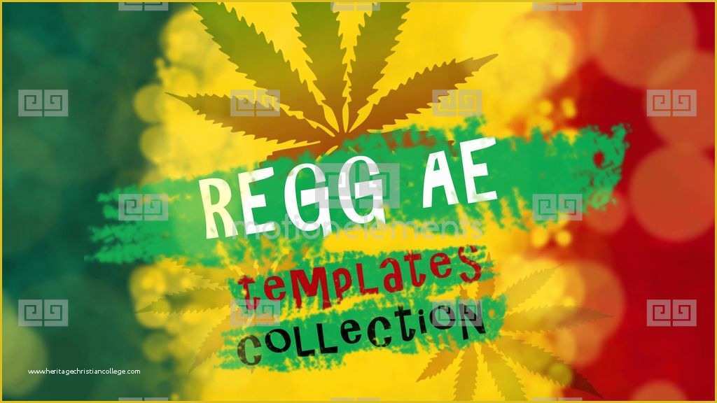 Bourne Identity Style Free after Effects Template Of Reggae Cannabis after Effects Templates