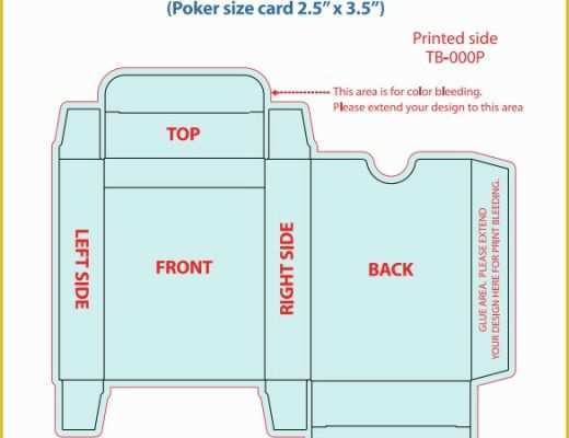 Box Design Templates Free Of 20 Playing Card Box Templates Free Sample Example