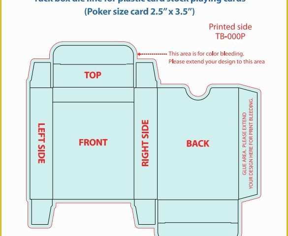 Box Design Templates Free Of 20 Playing Card Box Templates Free Sample Example