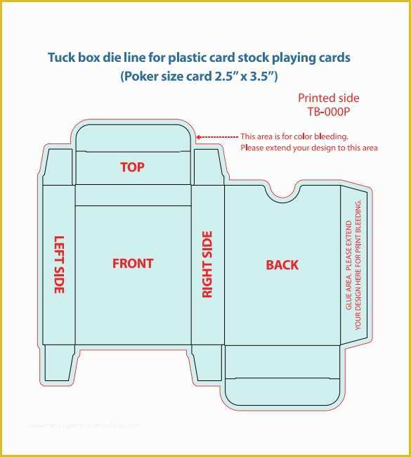 Box Design Templates Free Of 20 Playing Card Box Templates Free Sample Example