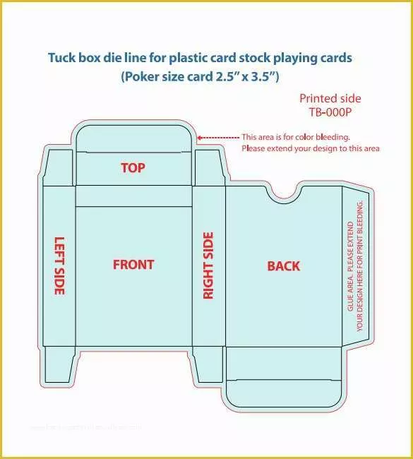 Box Design Templates Free Of 20 Playing Card Box Templates Free Sample Example