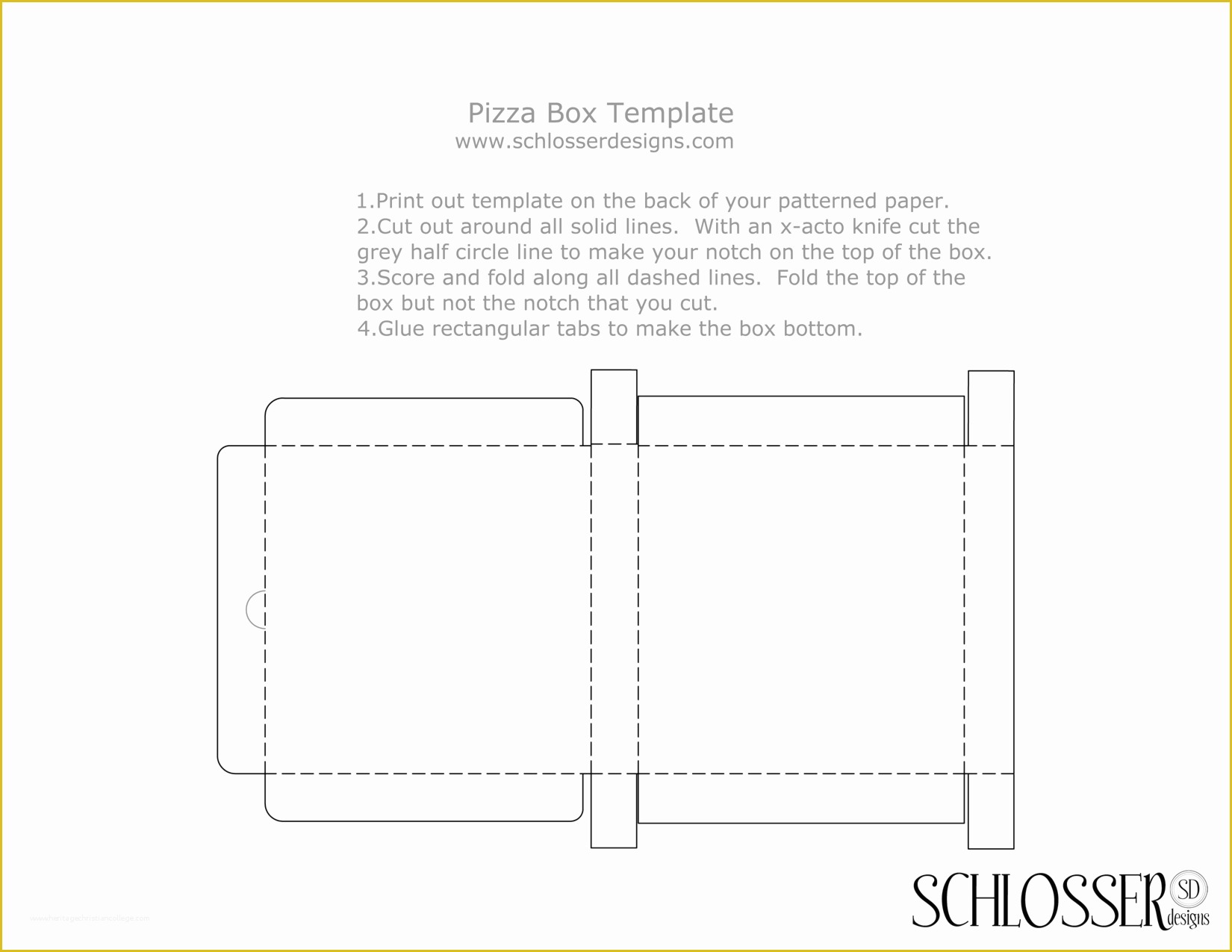 Box Design Templates Free Of 5 Best Of Pizza Box Design Template Printable