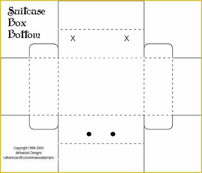 Box Design Templates Free Of Mirkwood Designs Suitcase Box Template