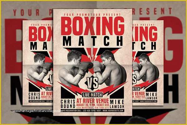 Boxing Templates Free Of 42 Boxing Flyer Designs Free Psd Templates