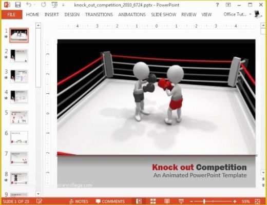 Boxing Templates Free Of Animated Petition Powerpoint Templates