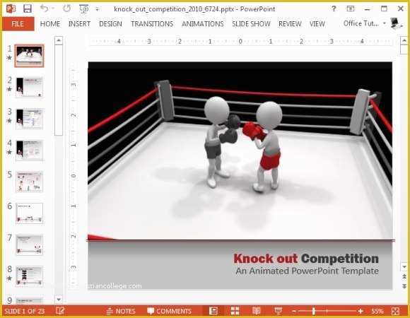 Boxing Templates Free Of Animated Petition Powerpoint Templates