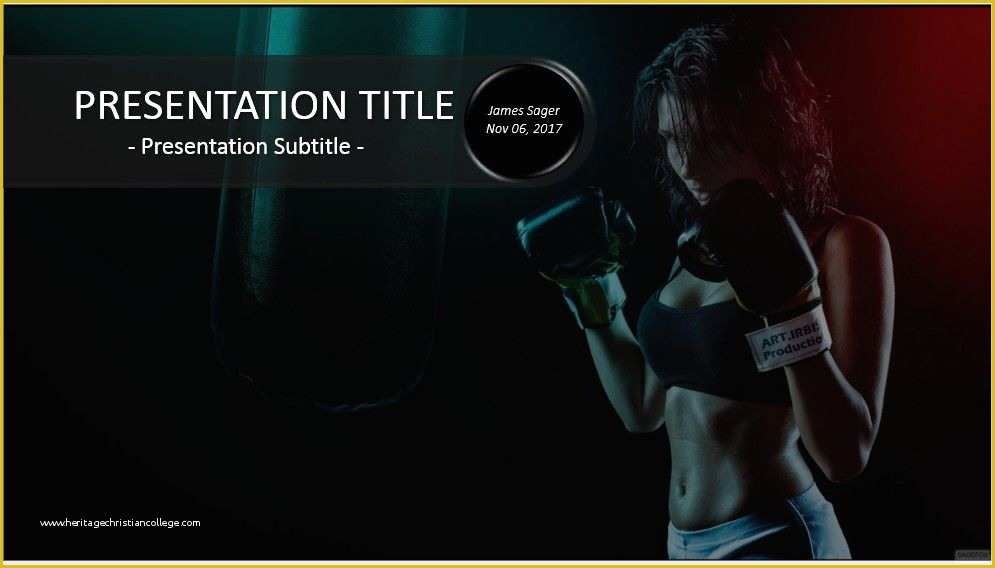 Boxing Templates Free Of Free Boxing Girl Powerpoint
