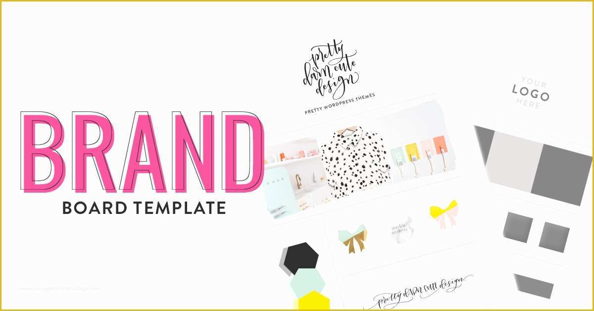 Brand Book Template Free Of Brand Board Template • Pretty Darn Cute Design