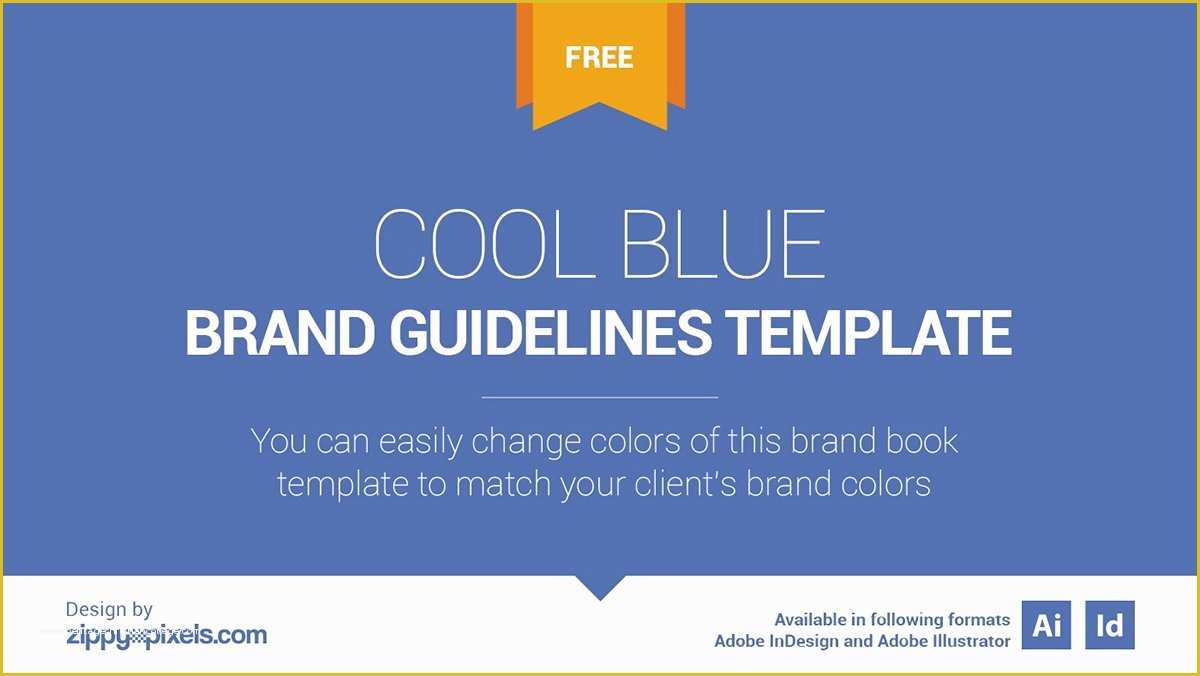 Brand Book Template Free Of Free Brand Book Template Cool Blue On Pantone Canvas Gallery