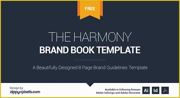 Brand Book Template Free Of the Harmony Free Brand Book Template On Behance