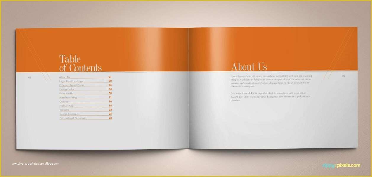 Brand Book Template Free Of the original orange – Brand Book Template for Brand