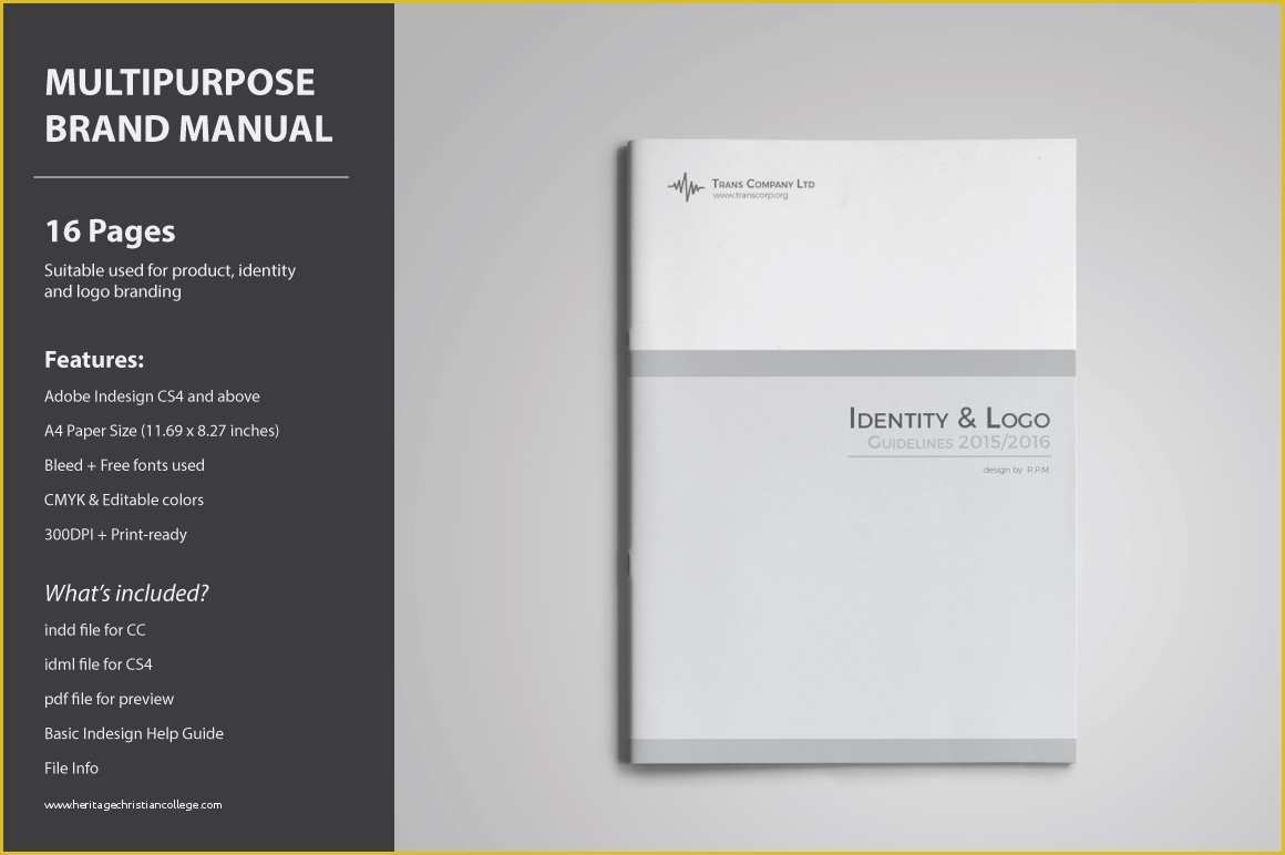 Brand Guidelines Template Indesign Free Of Download Voryu