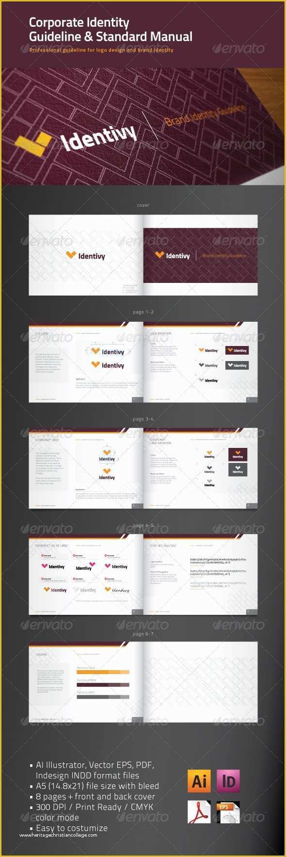 Brand Guidelines Template Indesign Free Of Free Brand Manual Template Vfxfuture