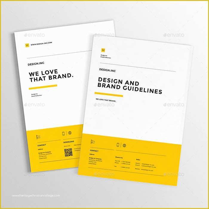 Brand Manual Template Free Of 10 Exhaustive Collection Package Of Corporate Website