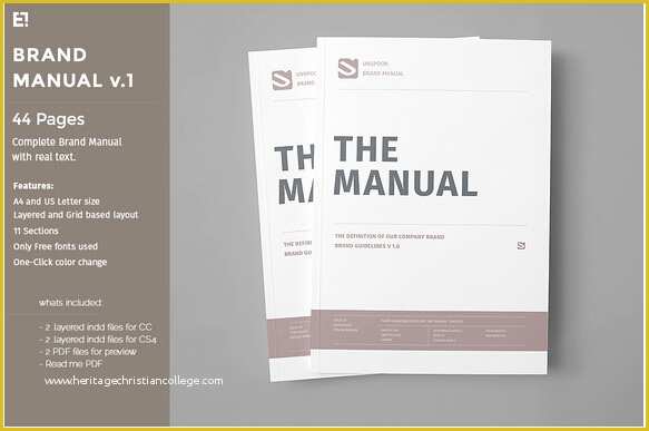 Brand Manual Template Free Of 10 Professional Brand Manual Templates to Promote Brand