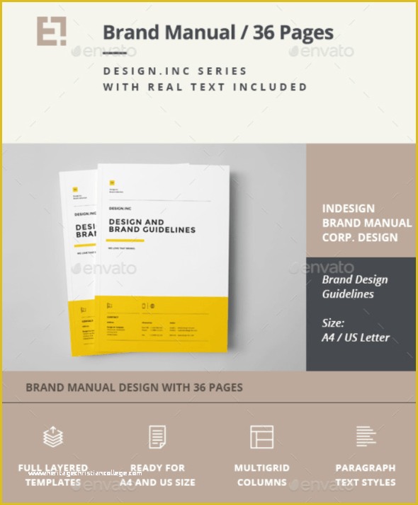 Brand Manual Template Free Of 65 Print Ready Brochure Templates Free Psd Indesign & Ai