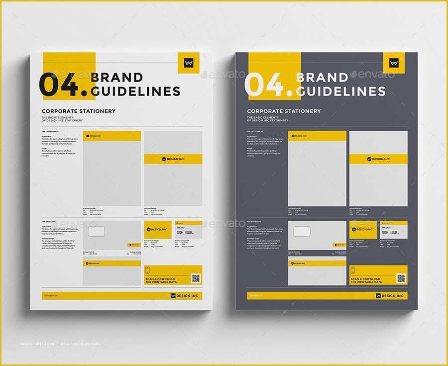 Brand Manual Template Free Of Brand Manual Template 4 Stationery by Egotype