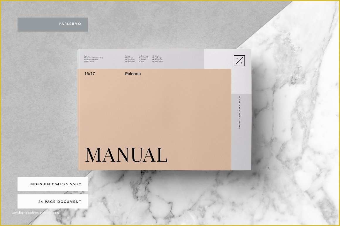 Brand Manual Template Free Of Palermo Brand Manual Brochure Templates Creative Market