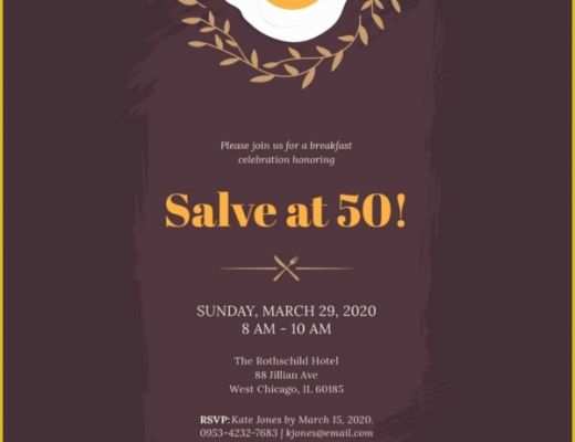 Breakfast Invitation Template Free Of 10 Business Breakfast Invitations Psd Ai Vector Eps