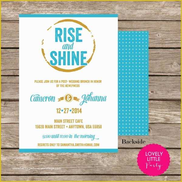 Breakfast Invitation Template Free Of 9 Wedding Breakfast Invitations Jpg Vector Eps Ai