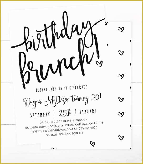 Breakfast Invitation Template Free Of Brunch Invitation Template Free thevillas