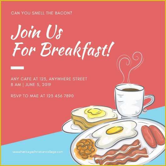 Breakfast Invitation Template Free Of Customize 51 Breakfast Invitation Templates Online Canva