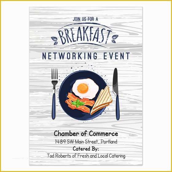 Breakfast Invitation Template Free Of Networking Breakfast Invitations & Cards On Pingg