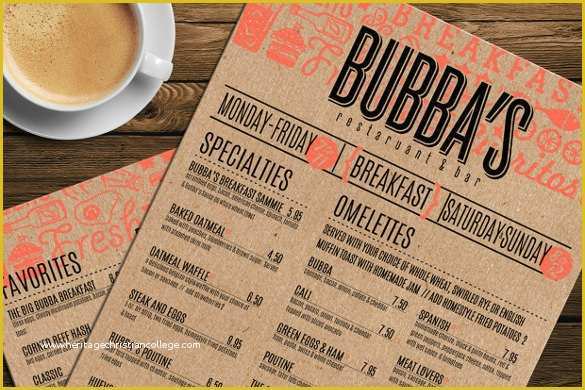 Breakfast Menu Template Free Download Of 33 Breakfast Menu Templates – Free Sample Example format