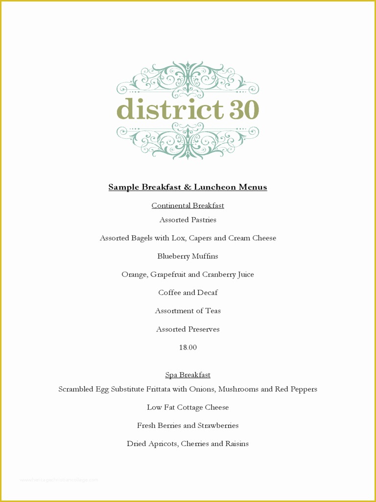 Breakfast Menu Template Free Download Of Breakfast Menu Template 2 Free Templates In Pdf Word