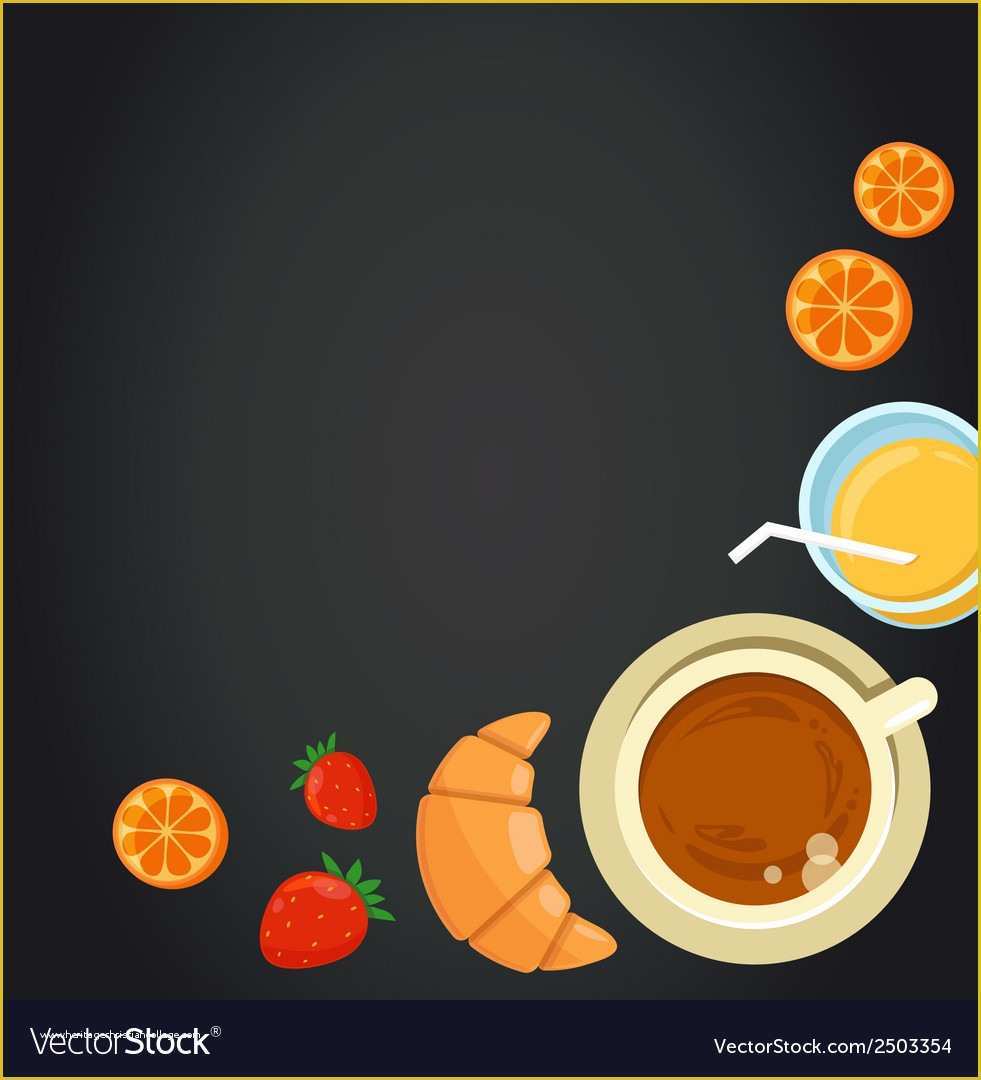 Breakfast Menu Template Free Download Of Breakfast Menu Template Royalty Free Vector Image