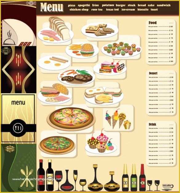 Breakfast Menu Template Free Download Of Free Table top Restaurant Menu Templates