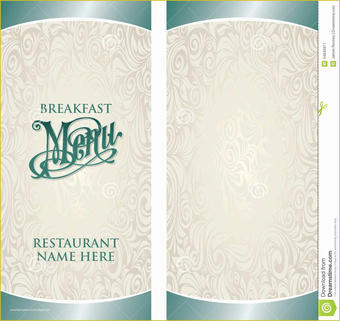 Breakfast Menu Template Free Download Of Menu Template Stock Vector Illustration Of Elegant