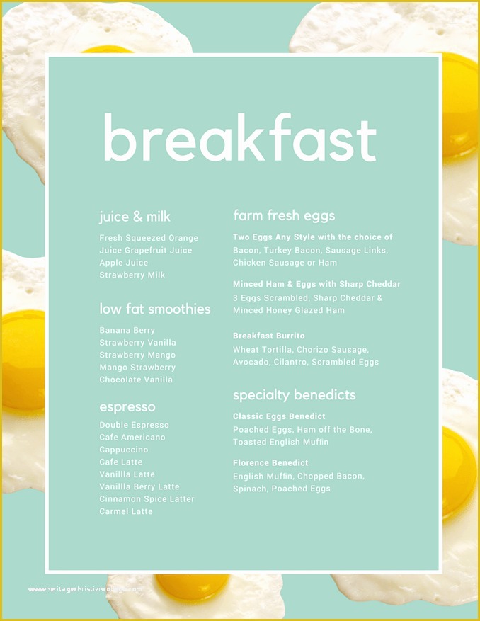 Breakfast Menu Template Free Of Restaurant Menu Maker Design Custom Menus Canva