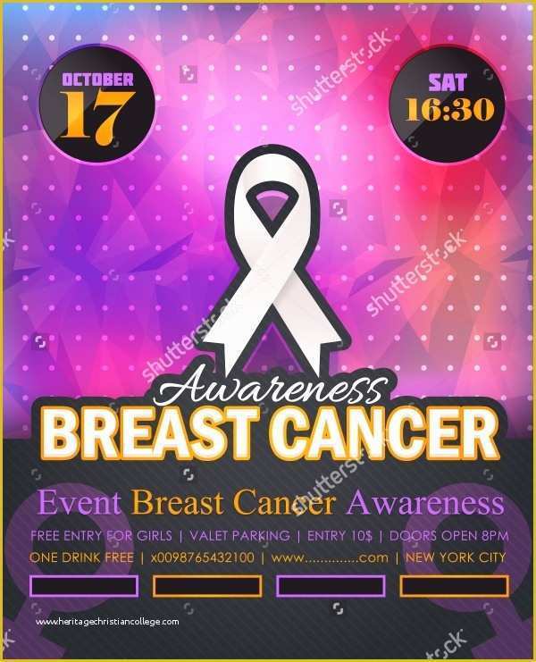 Breast Cancer Fundraiser Flyer Templates Free Of 20 Breast Cancer Flyer Templates &amp; Creatives Psd Ai