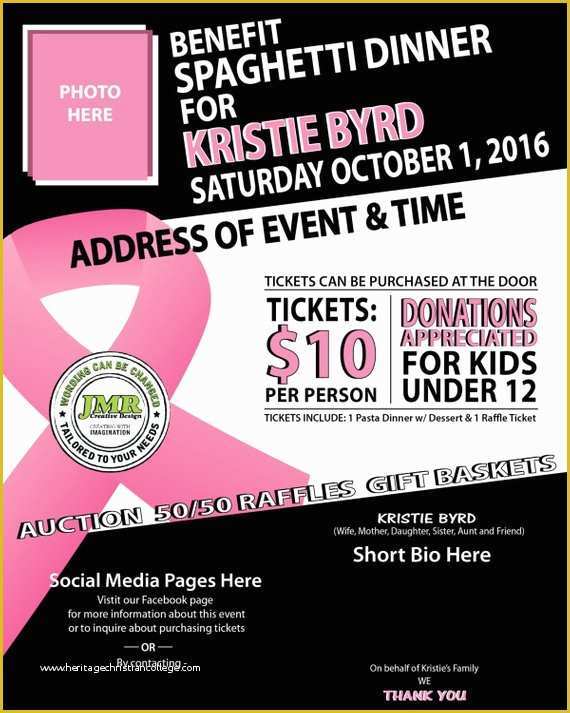 Breast Cancer Fundraiser Flyer Templates Free Of Cancer Benefit Flyer Fundraiser Flyer Cancer Ribbon event