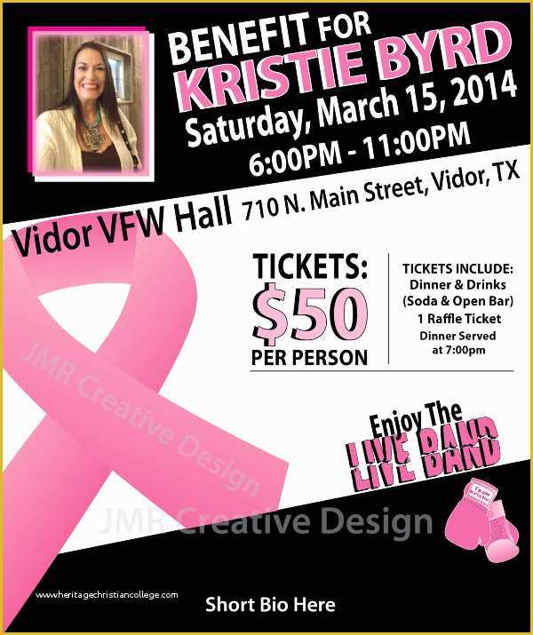 Cancer Fundraiser Flyer Template