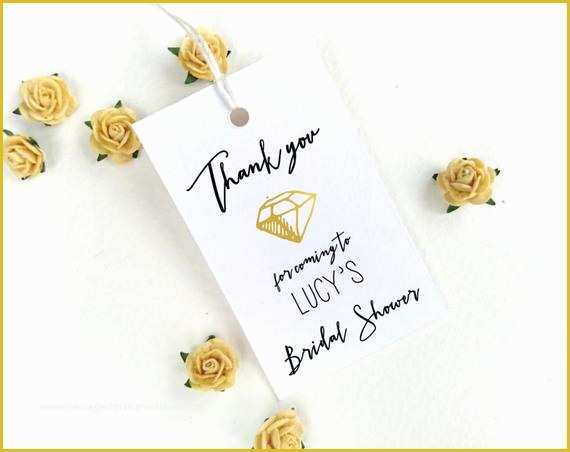 Bridal Shower Favor Tags Template Free Of Bridal Shower Favor Tag Template Bridal Thank by