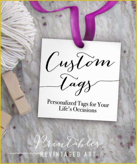 Bridal Shower Favor Tags Template Free Of Custom Tags Printable Custom Wedding Tags Favor Tags