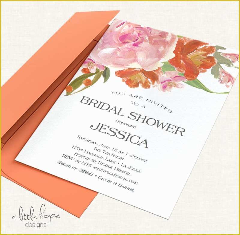 Bridal Shower Invitation Templates Microsoft Word Free Of Printable Bridal Shower Invitation Template Instant Download