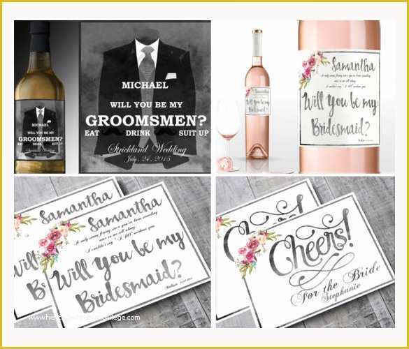Bridesmaid Wine Label Template Free Of 29 Beer Label Templates – Free Sample Example format