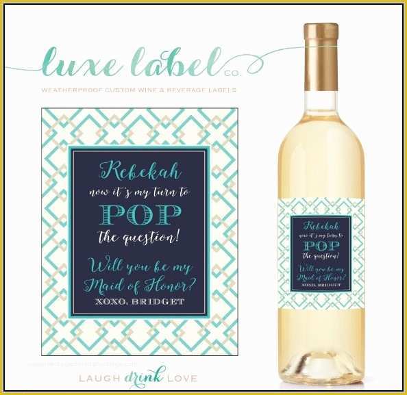 Bridesmaid Wine Label Template Free Of Christmas Wine Bottle Tags Template Resume Examples