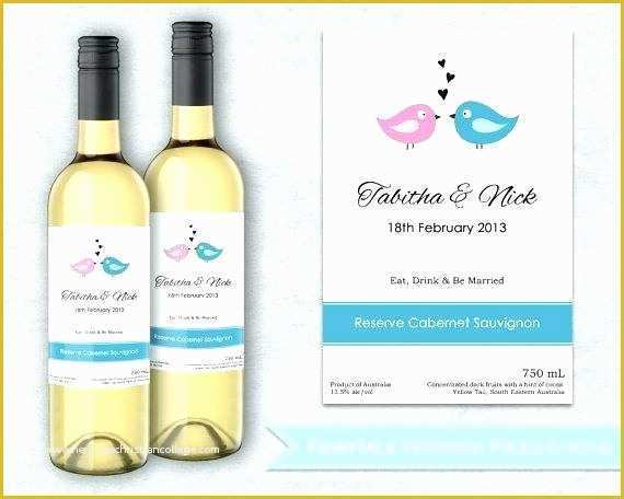Bridesmaid Wine Label Template Free Of Free Wedding Wine Label Template