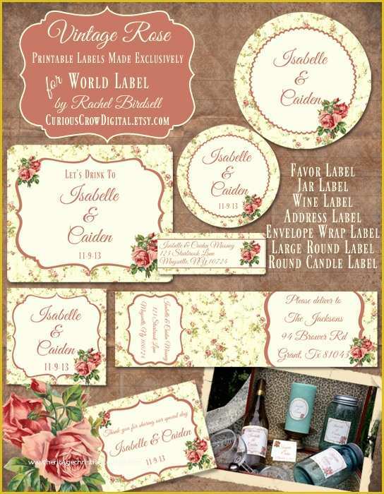 Bridesmaid Wine Label Template Free Of Wedding Label Templates