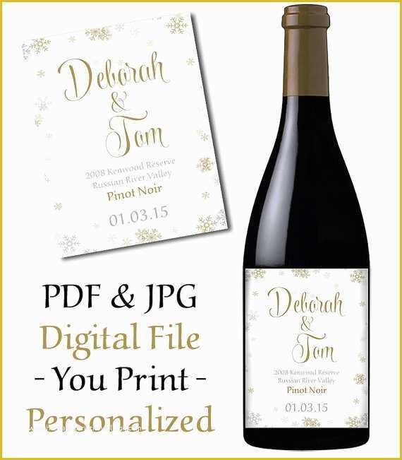 Bridesmaid Wine Label Template Free Of Wedding Wine Labels Template Invitation Template