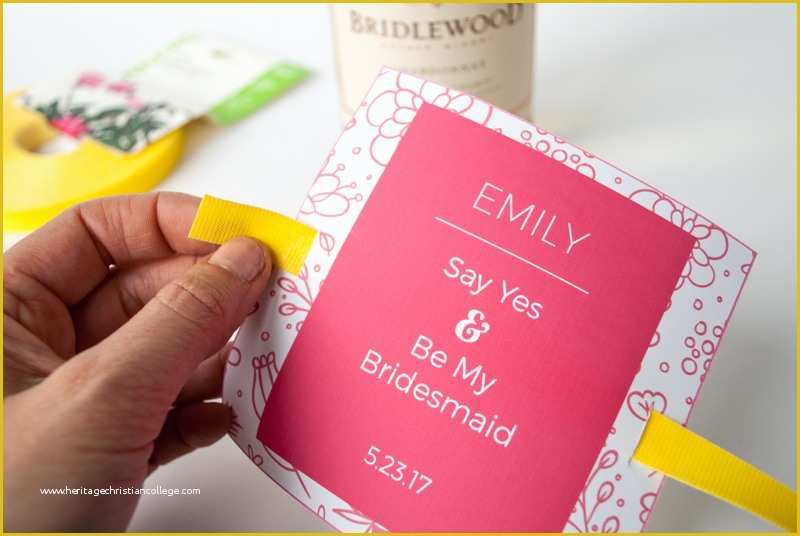 Bridesmaid Wine Label Template Free Of Will You Be My Bridesmaid Free Printable Personalized