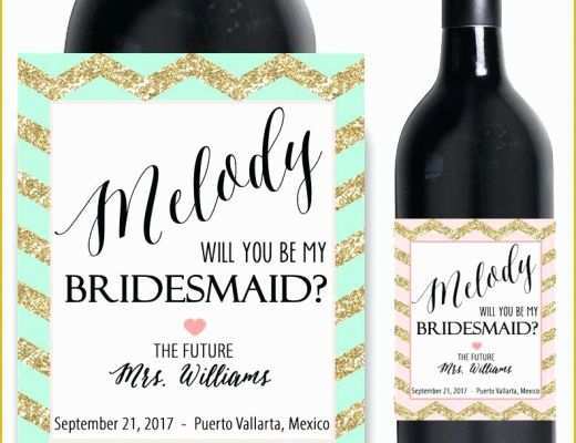 Bridesmaid Wine Label Template Free Of Zoom Anniversary Wine Label Template Design Bottle Labels