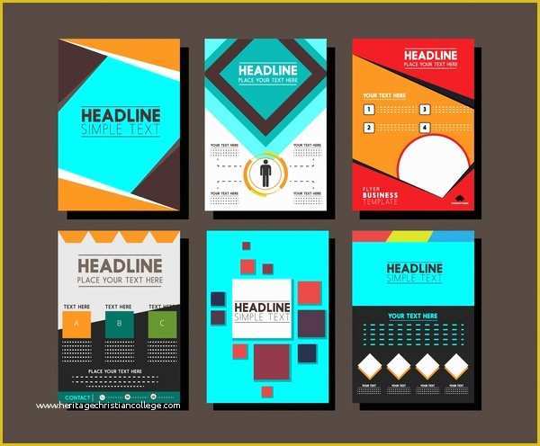 Brochure Layout Templates Free Download Of Brochure Design Templates Collection Layout Free Vector In