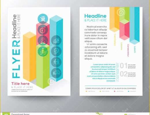 Brochure Layout Templates Free Download Of isometric Shape Design Brochure Flyer Layout Vector