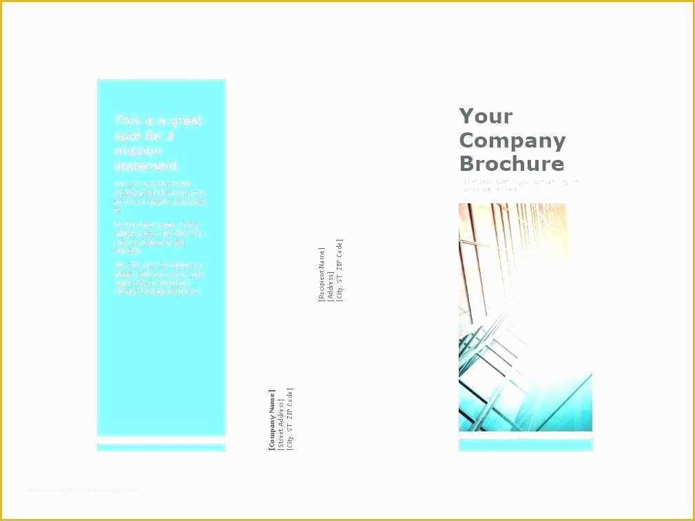 Brochure Templates Free Download for Word Of Business Fold Brochure Layout Design Vector Tri Indesign