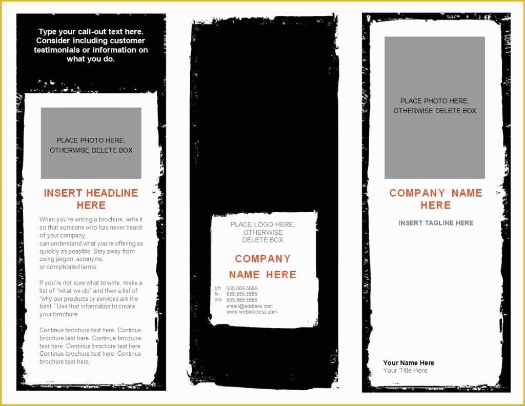 Brochure Templates Free Download for Word Of Word Brochure Template